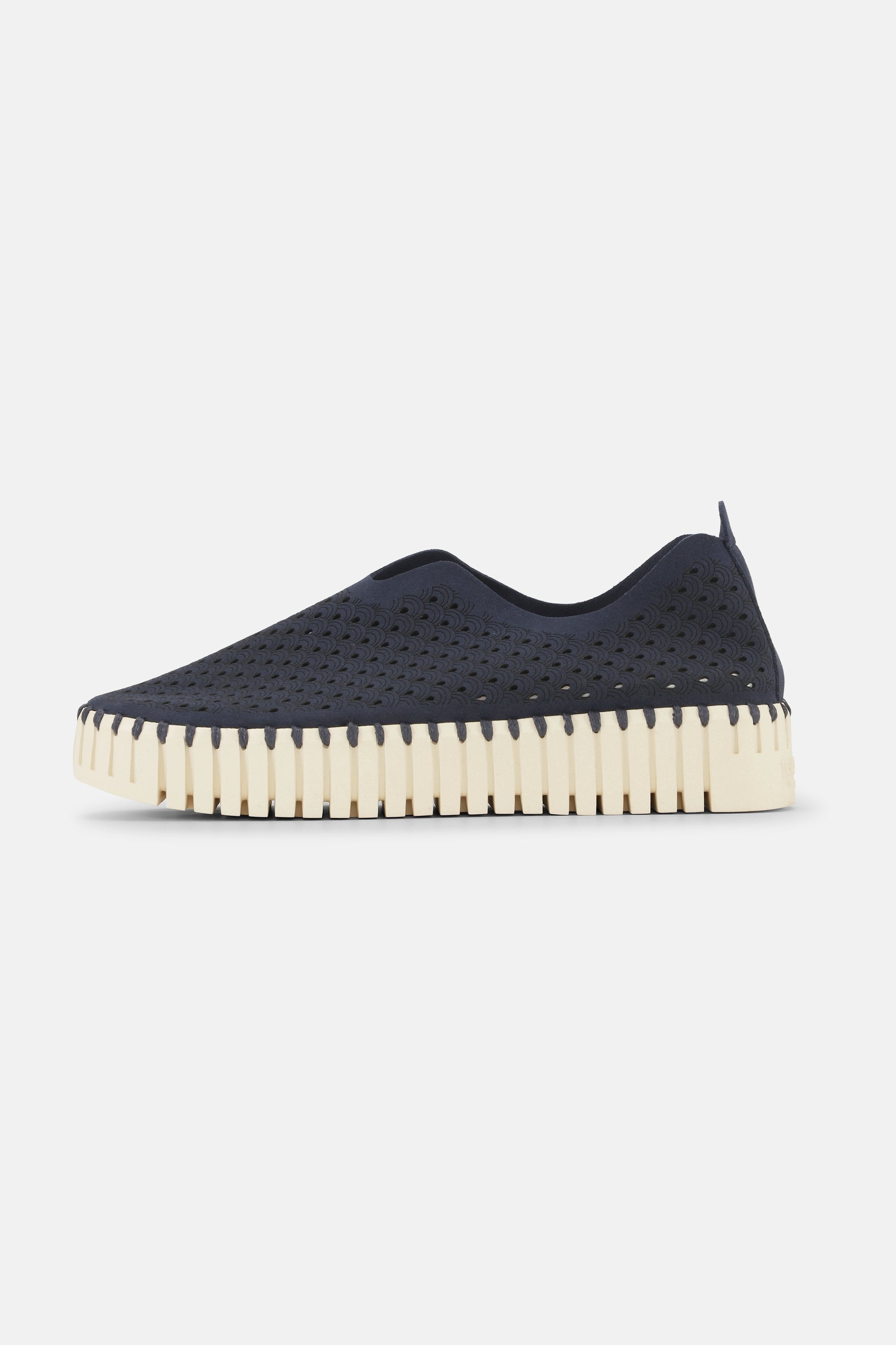 Platform Tulip Slipper - Dark Indigo